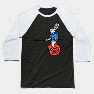 Bunny Snail Rider After MS Yates Thompson 8 F 294 Baseball T-Shirt